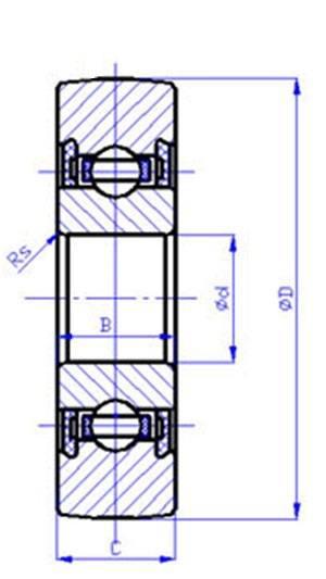LR205NPPU Track Roller Single Row Bearing 25x62x15 Sealed Track Bearings - VXB Ball Bearings