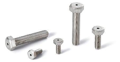Made in Japan SVHS-M4-8 NBK Hexagon Head Bolts with Ventilation Hole- 10 Vacuum Vented screws - VXB Ball Bearings
