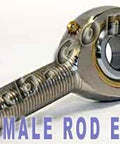 Male Rod End 1/2 POSB8L Left Hand Bearing - VXB Ball Bearings