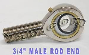 Male Rod End 3/4 POSB12L Left Hand Bearing - VXB Ball Bearings