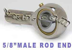 Male Rod End 5/8 POSB10L Left Hand Bearing - VXB Ball Bearings