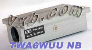 NB TWA6WUU 3/8 inch Ball Bushing Block Linear Motion - VXB Ball Bearings