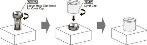 NBK-SCAP-3-AL Aluminum Cover Caps .Made in Japan - VXB Ball Bearings