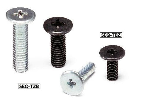 NBK-SEQ-M3-6-TBZ 6mm Cross Recessed Head Cap Screws with Extra Low Profile Pack of 50 - VXB Ball Bearings