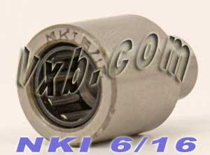 NKI6/16 Needle roller bearing 6x16x16 Miniature Bearings - VXB Ball Bearings