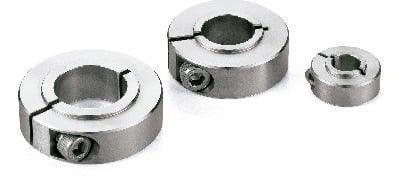 NSCS-3-8-SB NBK Stainless Steel Set Collar For Securing Bearing - Clamping Type. Made in Japan - VXB Ball Bearings