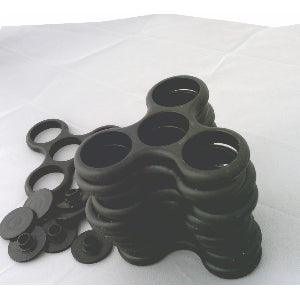 Pack of 100 Fidget Hand Spinner Black Frame with 2 Caps - VXB Ball Bearings