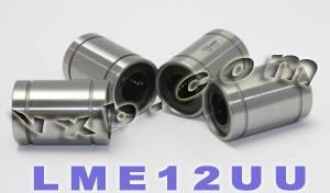 Pack of 4 LME12UU 12mm Ball Bushing 12x22x32 Linear Motion Bearings - VXB Ball Bearings