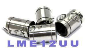Pack of 4 LME12UU 12mm Ball Bushing 12x22x32 Linear Motion Bearings - VXB Ball Bearings