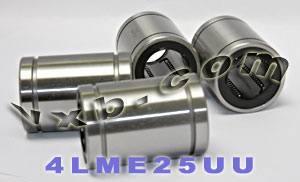 Pack of 4 LME25UU 25mm Ball Bushing 25x40x58 Linear Motion Bearings - VXB Ball Bearings