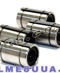 Pack of 4 LME8UUAJ Adjustable Bushing 8x16x25 Linear Motion Bearings - VXB Ball Bearings