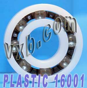 Plastic Bearing POM 16001 Glass Balls 12x28x7 - VXB Ball Bearings