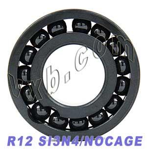 R12 Full Complement Ceramic Bearing 3/4x1 5/8x7/16 inch Si3N4 - VXB Ball Bearings