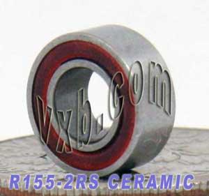 R155-2RS Ceramic Bearing 5/32x5/16x1/8 inch Sealed Bearings - VXB Ball Bearings