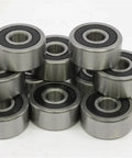R16-2RS 1x2x1/2 inch Sealed Bearing Pack of 10 - VXB Ball Bearings