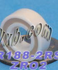 R188-2RS Full Ceramic Bearing 1/4x1/2x3/16 inch ZrO2 Bearings - VXB Ball Bearings