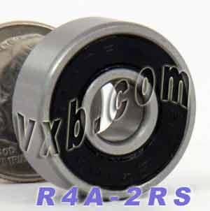 R4A-2RS Bearing 1/4x3/4x9/32 inch Sealed Miniature - VXB Ball Bearings