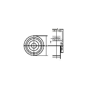 RCSM-16GRR Rubber Cartridge Wide Inner Ring 1 Inch Bearing - VXB Ball Bearings