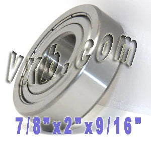 RLS7ZZ Bearing Shielded 7/8x2x9/16 inch - VXB Ball Bearings