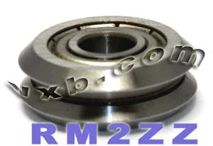 RM2ZZ 3/8" V-Groove Guide Bearing Shielded Vgrooved pack of 4 - VXB Ball Bearings