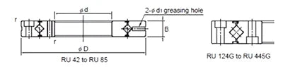 RU66UU Cross Roller Slewing Ring Turntable Bearing 35x95x15mm - VXB Ball Bearings
