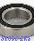 S6005-2RS Stainless Steel Bearing 25x47x12 Sealed - VXB Ball Bearings