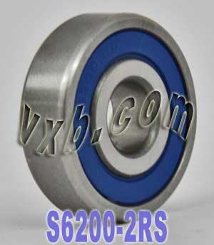S6200-2RS Stainless Steel Bearing 10x30x9 Sealed - VXB Ball Bearings