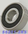 S6201-2RS Stainless Steel Bearing 12x32x10 Sealed - VXB Ball Bearings