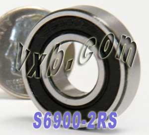 S6900-2RS Bearing 10x22x6 Stainless Steel Sealed - VXB Ball Bearings
