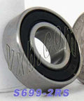 S699-2RS Bearing Stainless Steel Sealed 9x20x6 Miniature - VXB Ball Bearings