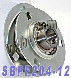 SBPF204-12 3/4 Pressed Steel Bearing 3-Bolt Flanged Mounted Bearings - VXB Ball Bearings
