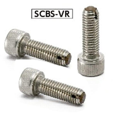 SCBS-M10-25-VR NBK Clamping Cap Vacuum Vented Screws has a full ball to firmly secure workpiece at the contact point. - VXB Ball Bearings