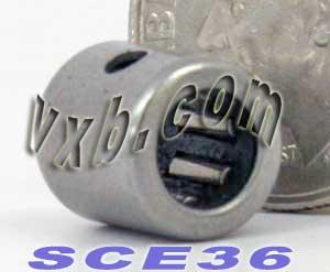 SCE36 Miniature Needle Bearing 3/16x11/32x3/8 inch - VXB Ball Bearings