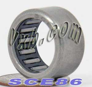 SCE86 Needle Bearing 1/2x11/16x3/8 inch - VXB Ball Bearings