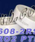Set of 8 608-2RS Full Ceramic Sealed Skate Bearing 8x22x7 Miniature Bearings - VXB Ball Bearings