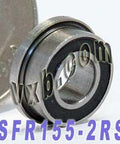 SFR155-2RS Flanged Bearing Sealed 5/32x5/16x1/8 inch Bearings - VXB Ball Bearings
