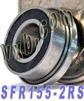 SFR155-2RS Flanged Bearing Sealed 5/32x5/16x1/8 inch Bearings - VXB Ball Bearings