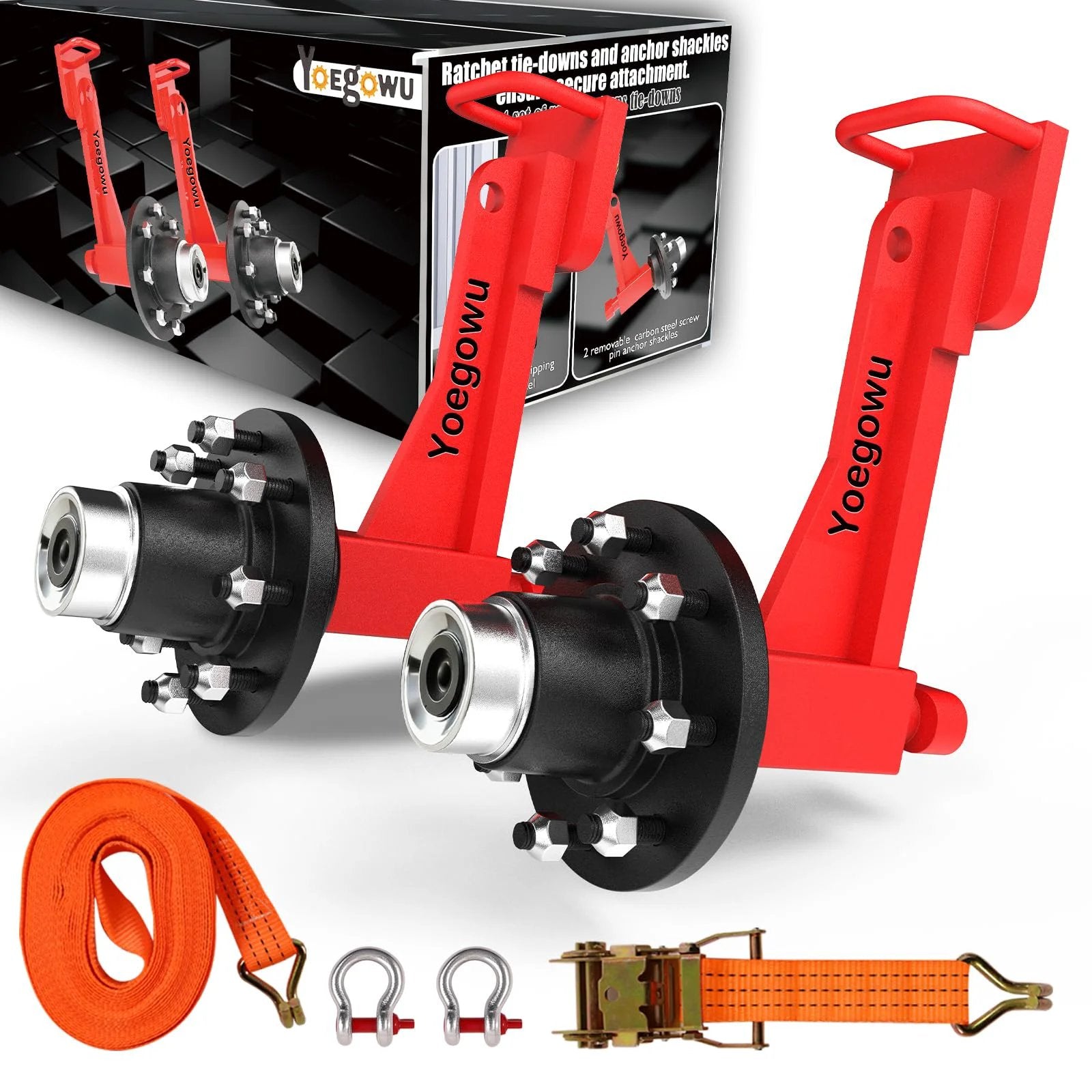 Heavy-Duty Shipping Container Wheel Kit 15k LB Set ✓