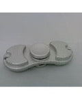 Small Silver look Aluminum Dual Fidget Hand Spinner Toy 42Q - VXB Ball Bearings
