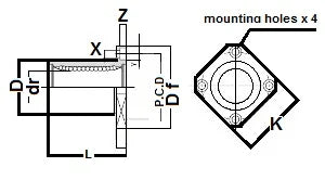 SMK10 10mm Slide Bush Bushings Miniature Motion Linear Bearings - VXB Ball Bearings