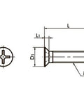 SNFS-M4-8-SD NBK Cross Recessed Flat Head 8mm Screws-Made in Japan- Pack of 20 - VXB Ball Bearings