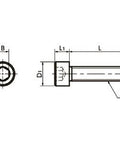 SNSI-M4-16 NBK Socket Head Cap Screw - Inconel equiv.- Made in Japan - VXB Ball Bearings
