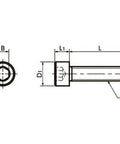 SNSIV-M3-6 NBK Socket Head Cap Screw - Super Invar-Made in Japan - VXB Ball Bearings