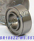SR188ZZ/IW5.557 Shielded Bearing 1/4x1/2x inch 5.557mm Bearings - VXB Ball Bearings