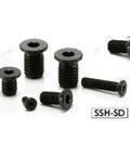 SSH-M3-6-SD NBK Socket Head Cap Screws with Extreme Low & Small Head- Pack of 10-Made in Japan - VXB Ball Bearings