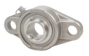 SSUCFT205-25mm Stainless Steel Flange Unit 2 Bolt 25mm Bore Mounted Bearings - VXB Ball Bearings
