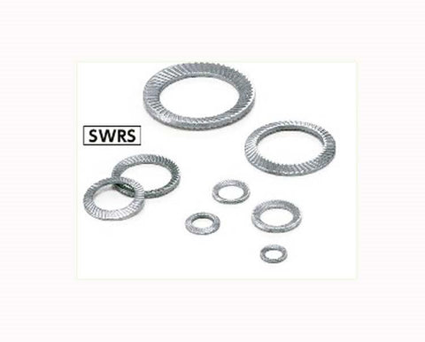 SWRS-1.6 NBK Ribbed Lock Washers - Steel NBK Lock Washers Pack of 10 Washers Made in Japan - VXB Ball Bearings