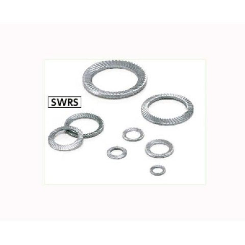 SWRS-3 NBK Ribbed Lock Washers - Steel NBK Lock Washers Pack of 20 Washers Made in Japan - VXB Ball Bearings