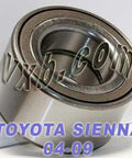 TOYOTA SIENNA Auto/Car Wheel Ball Bearing 2004-2009 42Q - VXB Ball Bearings
