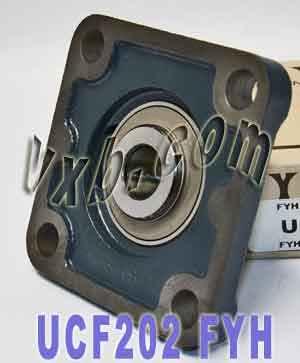 UCF-202 FYH Square Flanged Bearing 15mm inner Diameter Mounted Bearings - VXB Ball Bearings